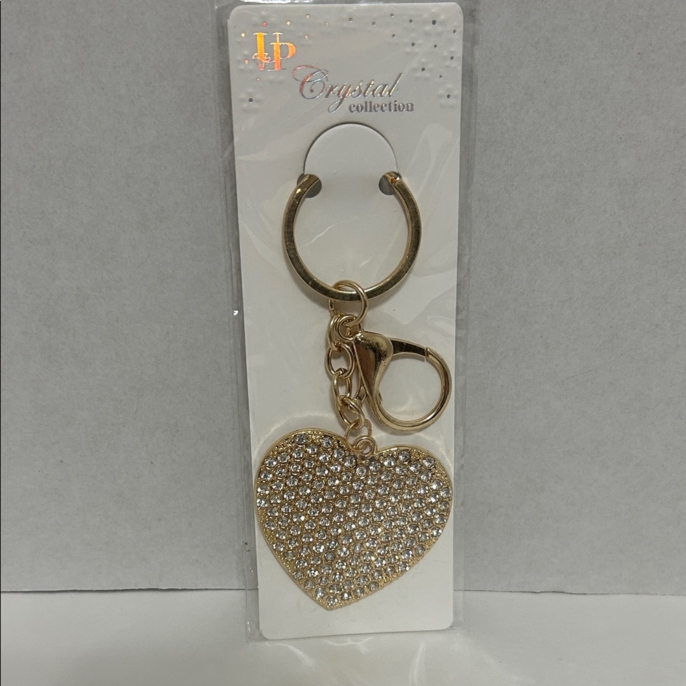 Gold Heart Keychain